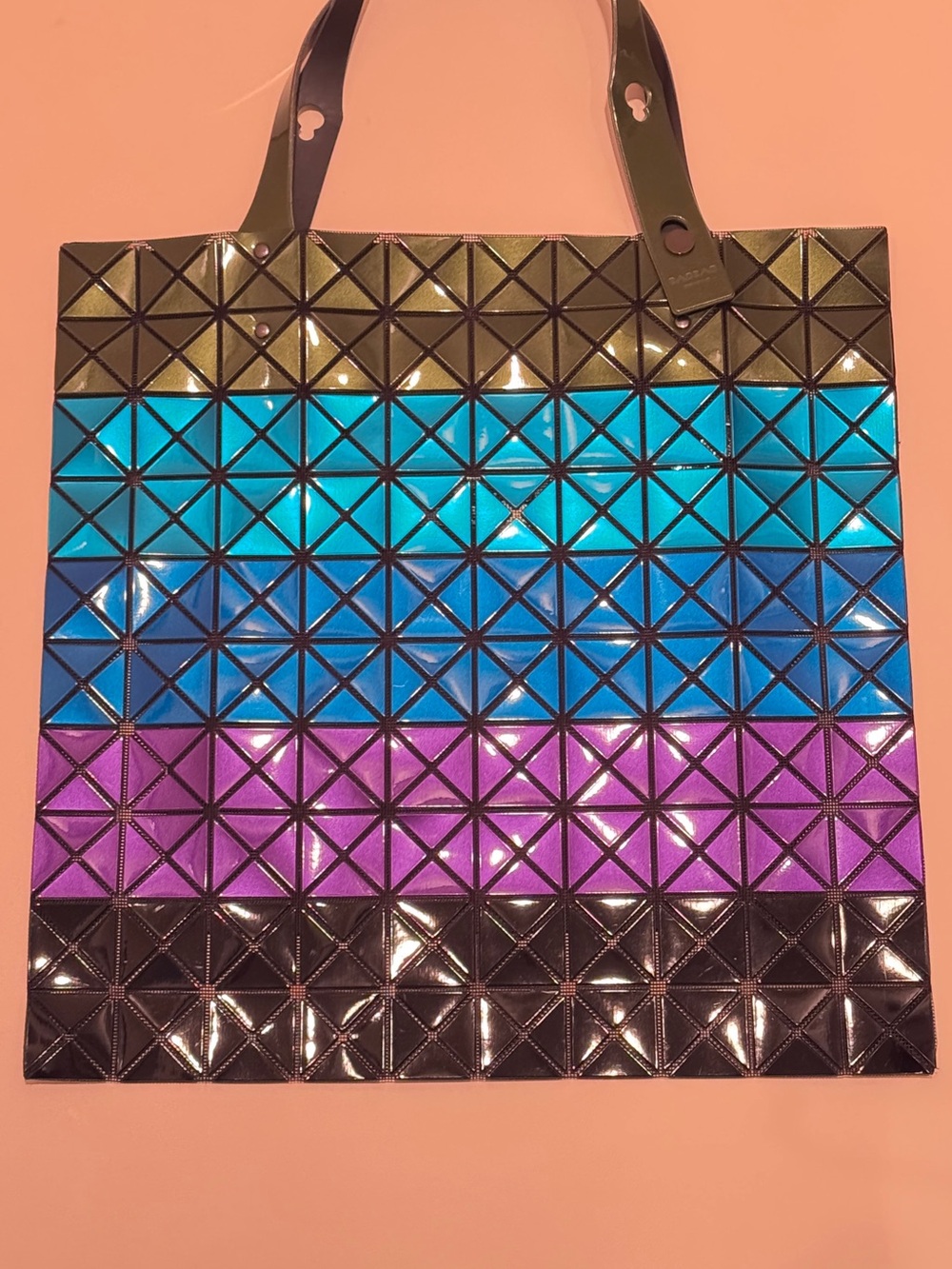 Bao Bao Issey Miyake 10x10 Prism Rainbow Metallic Gradient Tote